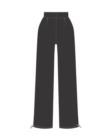 All Day Recycled Pant - Logo Black