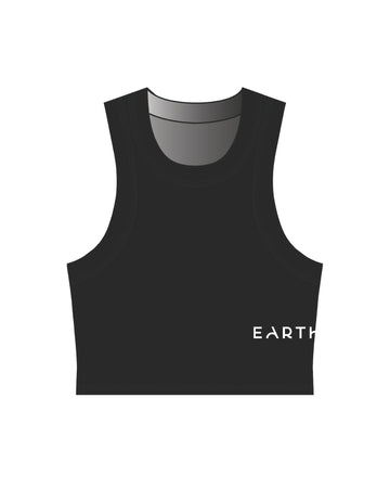 Organic Ribbed Tank - Black