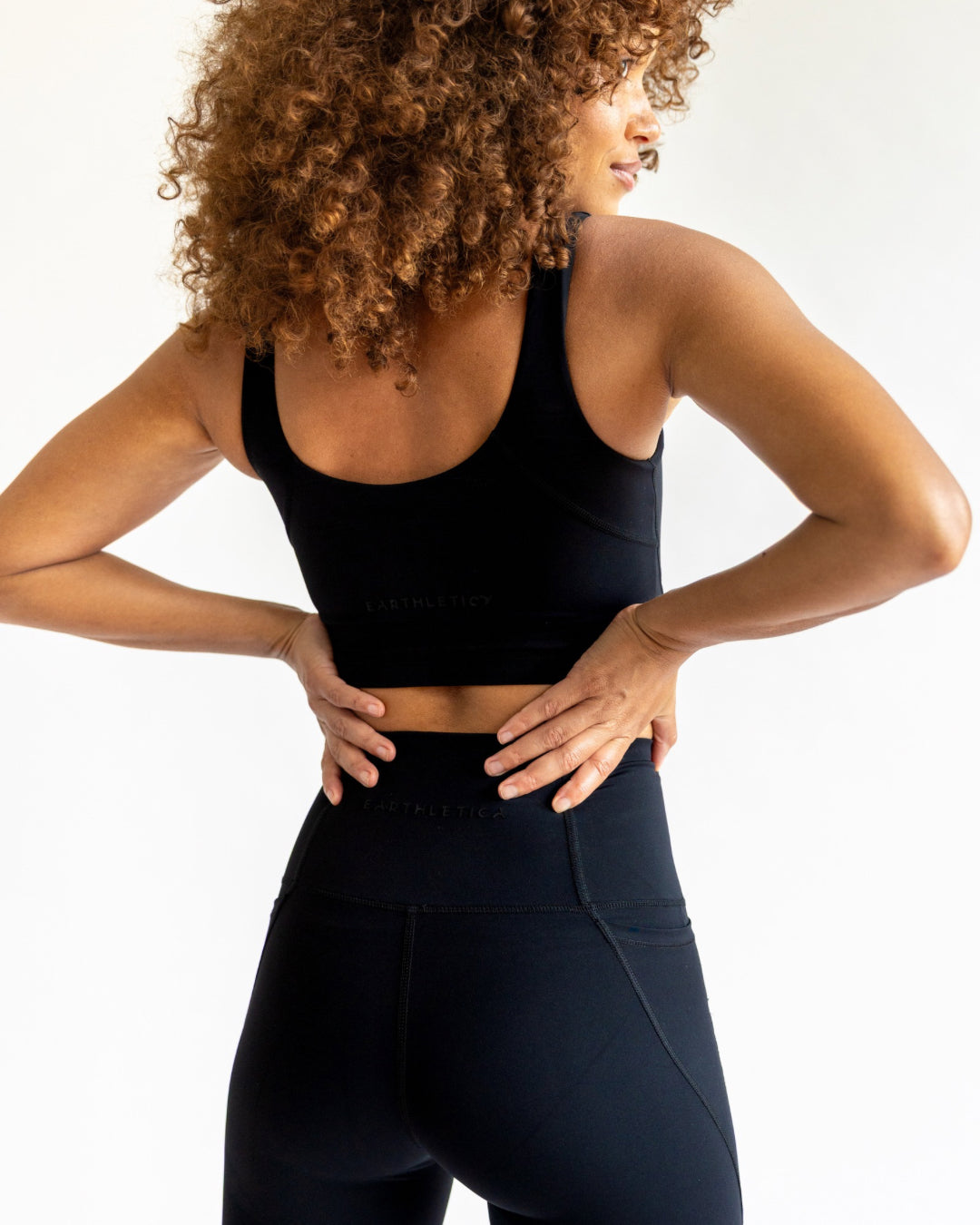 Longline Support Crop - Black