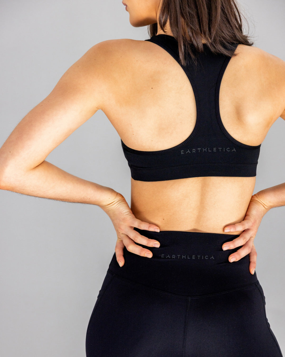 Racer Back Crop - Black