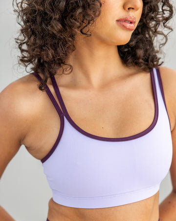 Plum Split-Strap Crop