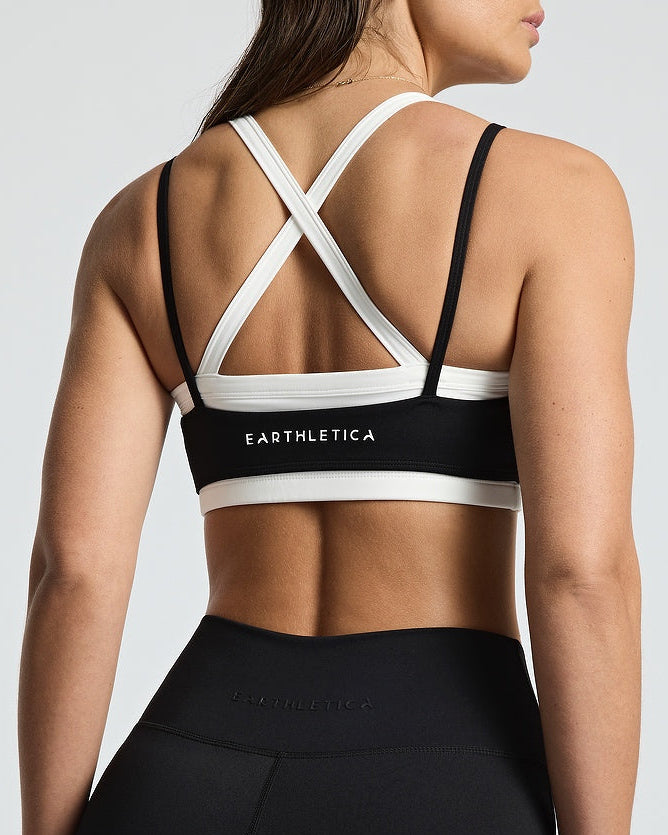 Double-Layer Crop - Black/White
