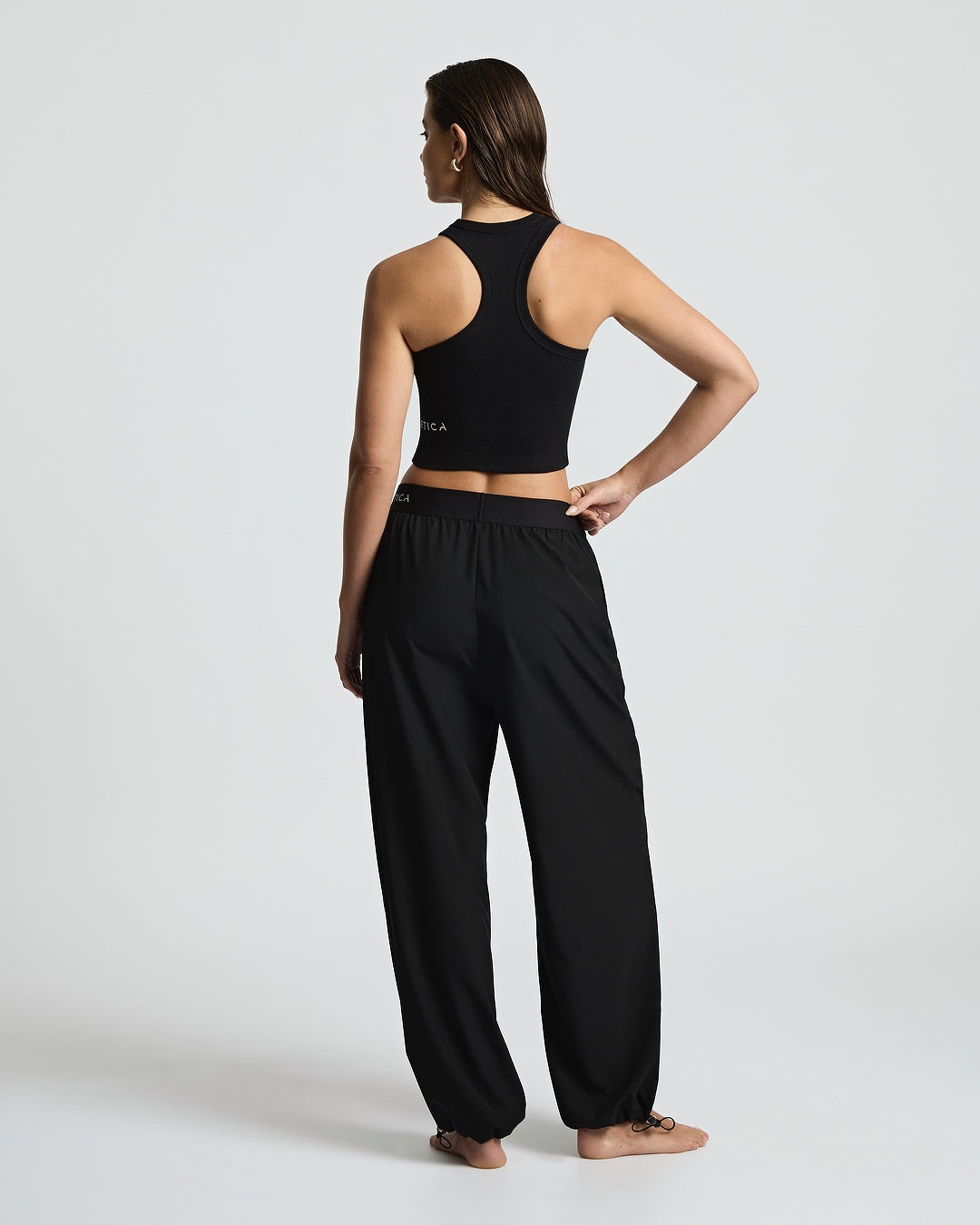 Organic Ribbed Tank - Black
