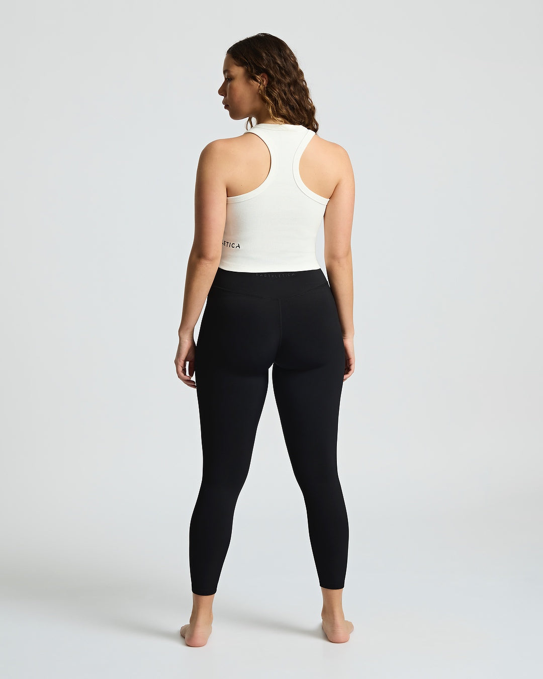 Organic Ribbed Tank - White
