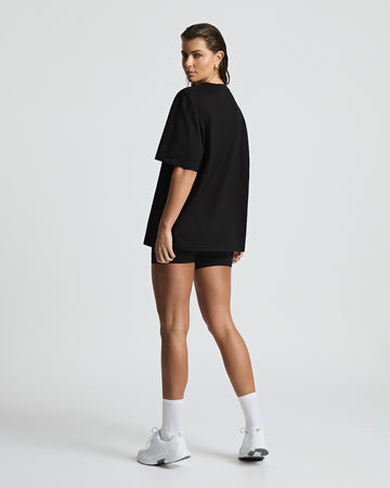 Organic Throwover Tee - Logo Black